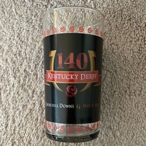 Kentucky Derby 140th Anniversary Glass